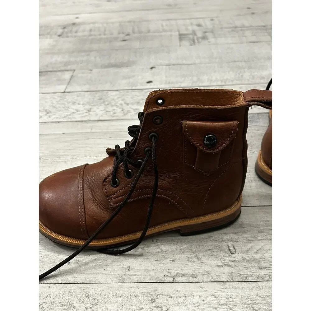 Mikoleon Heirloom Classic Leather Boots Luxe Tan Size Youth Euro 29 US‎ 11.5
